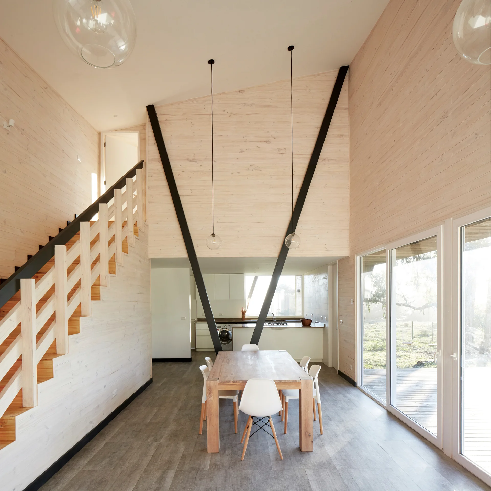 Dos Pieles House, Verónica Arcos, Lighting, Windows, Beam