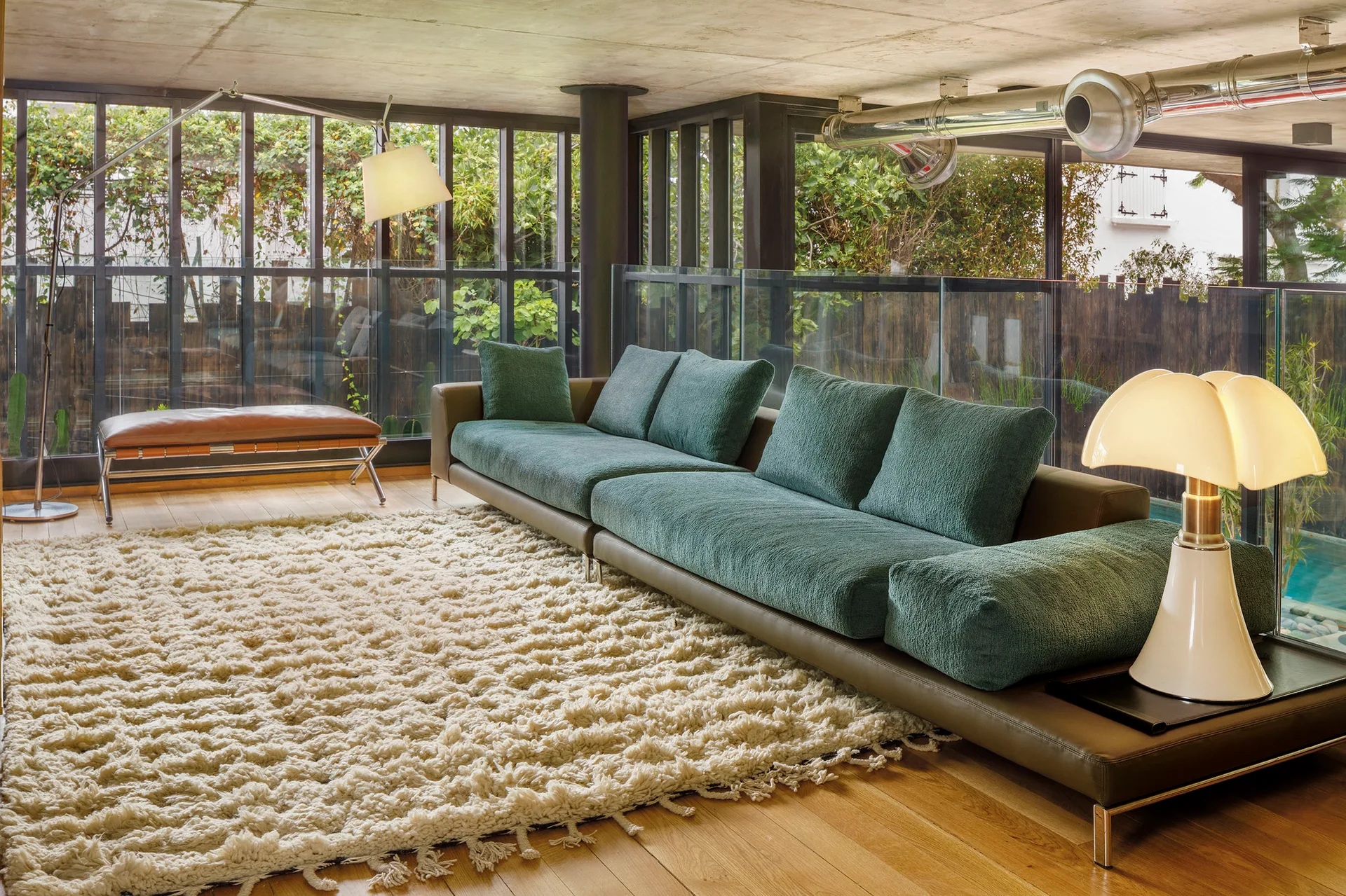 Villa Jakaranda_04, Sophia Sebti Architecte + 212, Conception, Interior, Living Room, Sofa, Windows