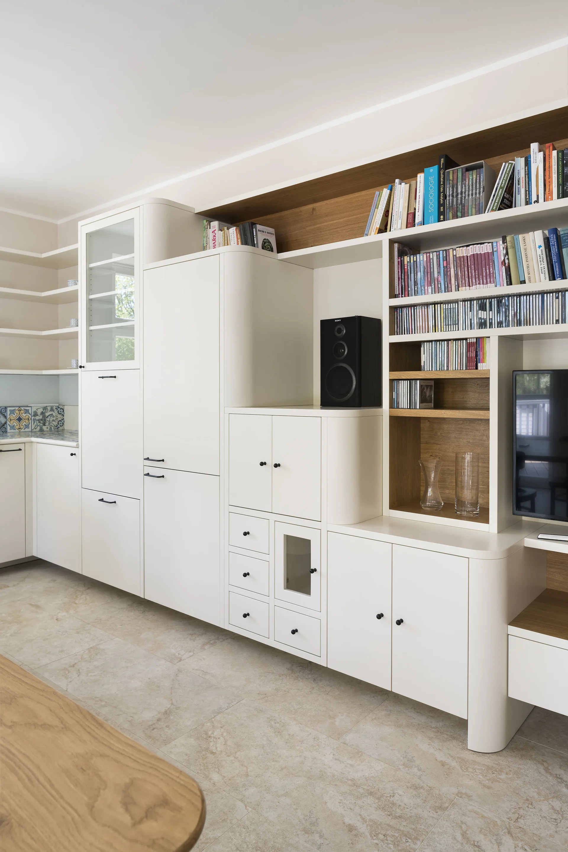 Baugruppe House, No Architects, Interior, Closet, Countertop, Shelving