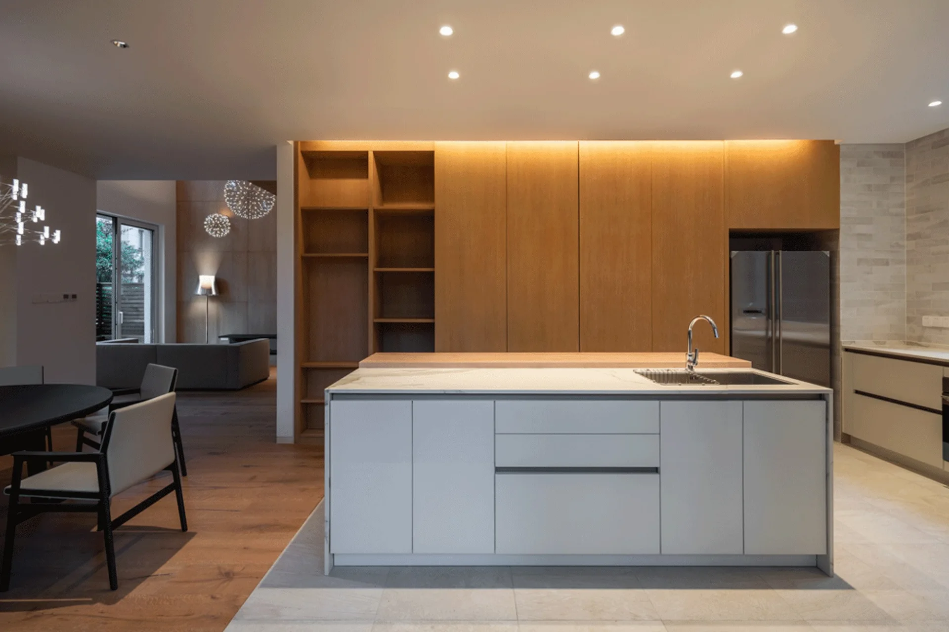Hangzhou Spiral Villa, Tsutsumi and Associates, Interior, Kitchen, Wood