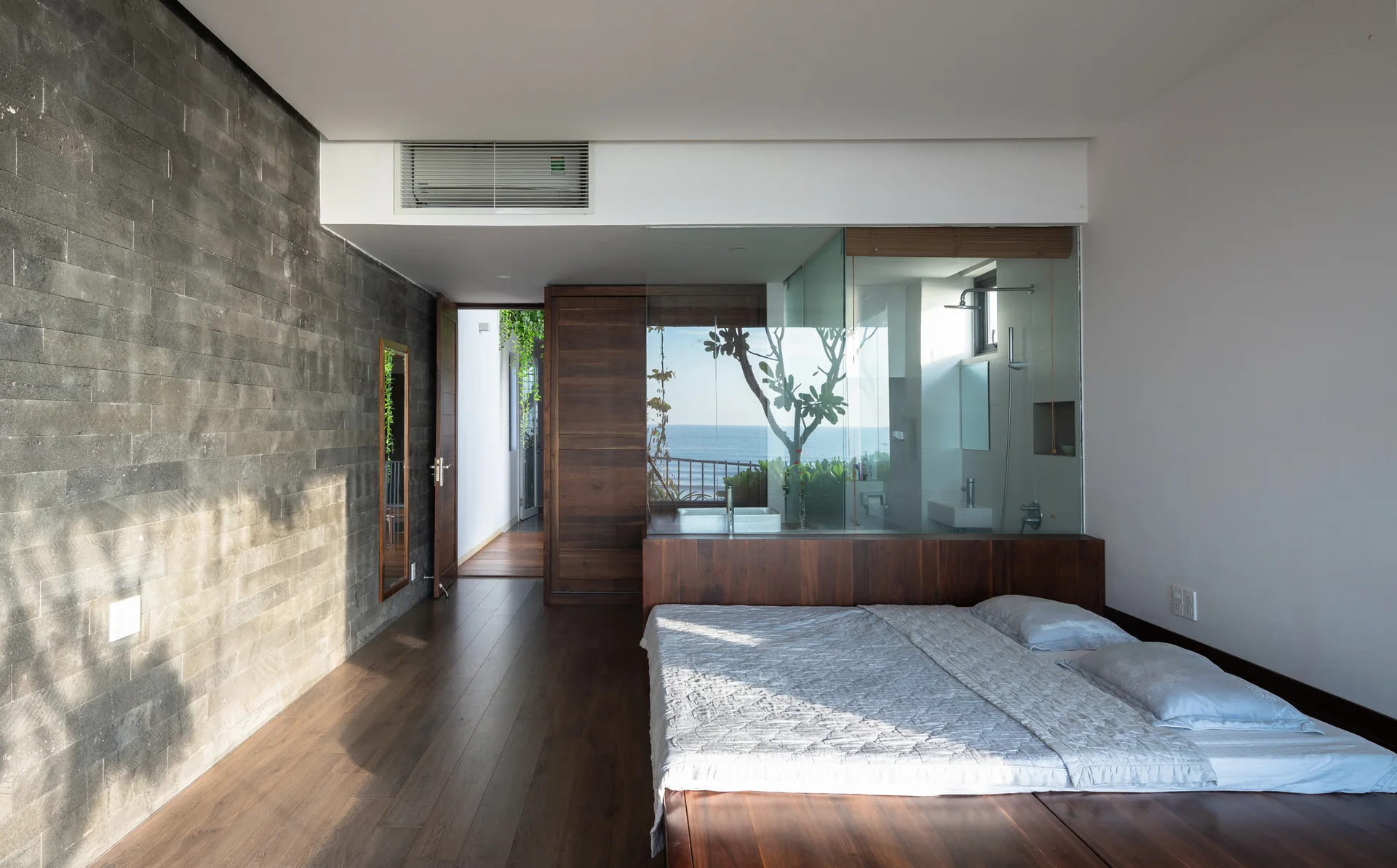 Coastal House, Prana Architects, Interior, Bedroom, Bed