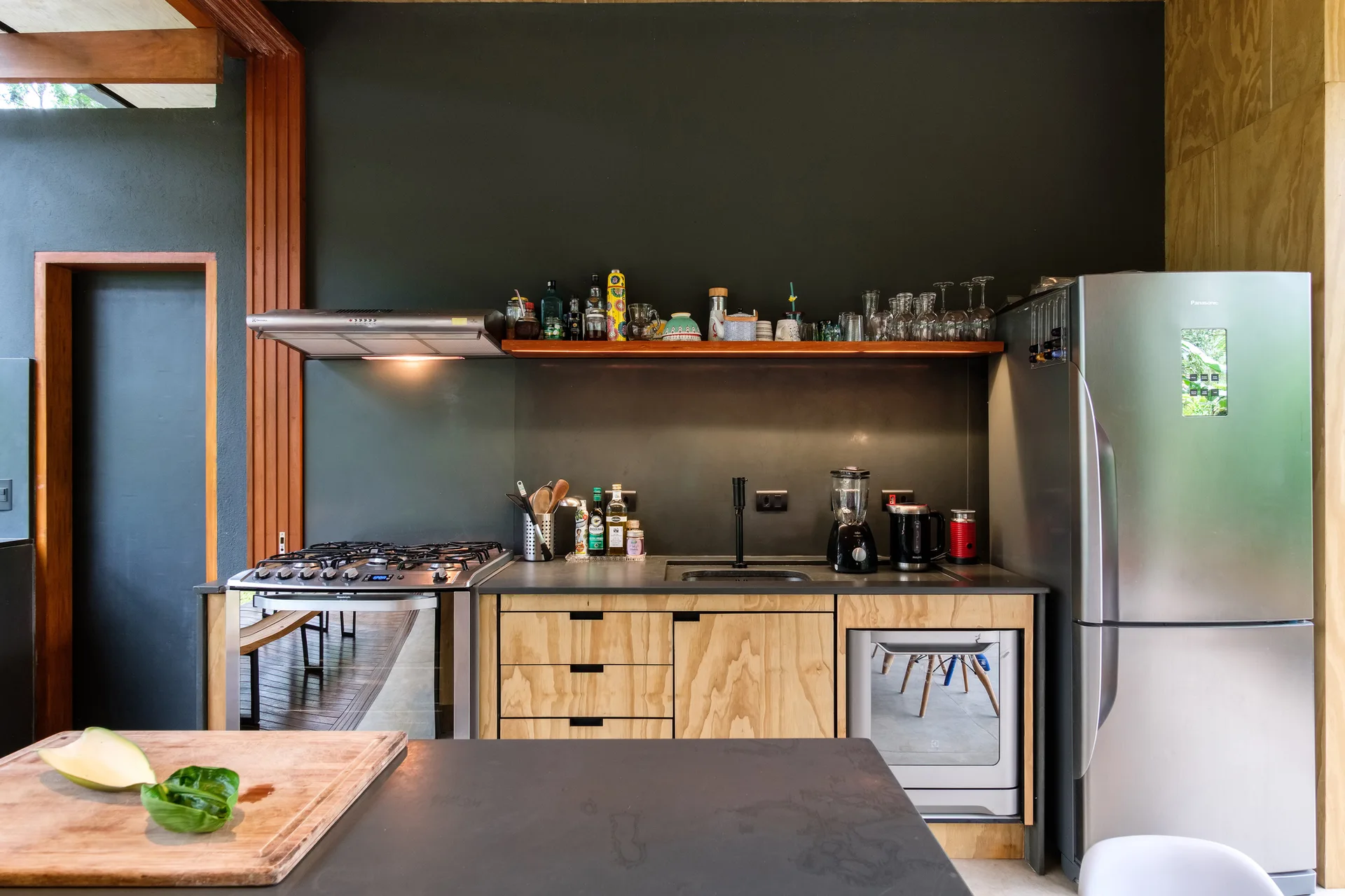 Model House, Pitta Arquitetura, Interior, Kitchen, Countertop, Table