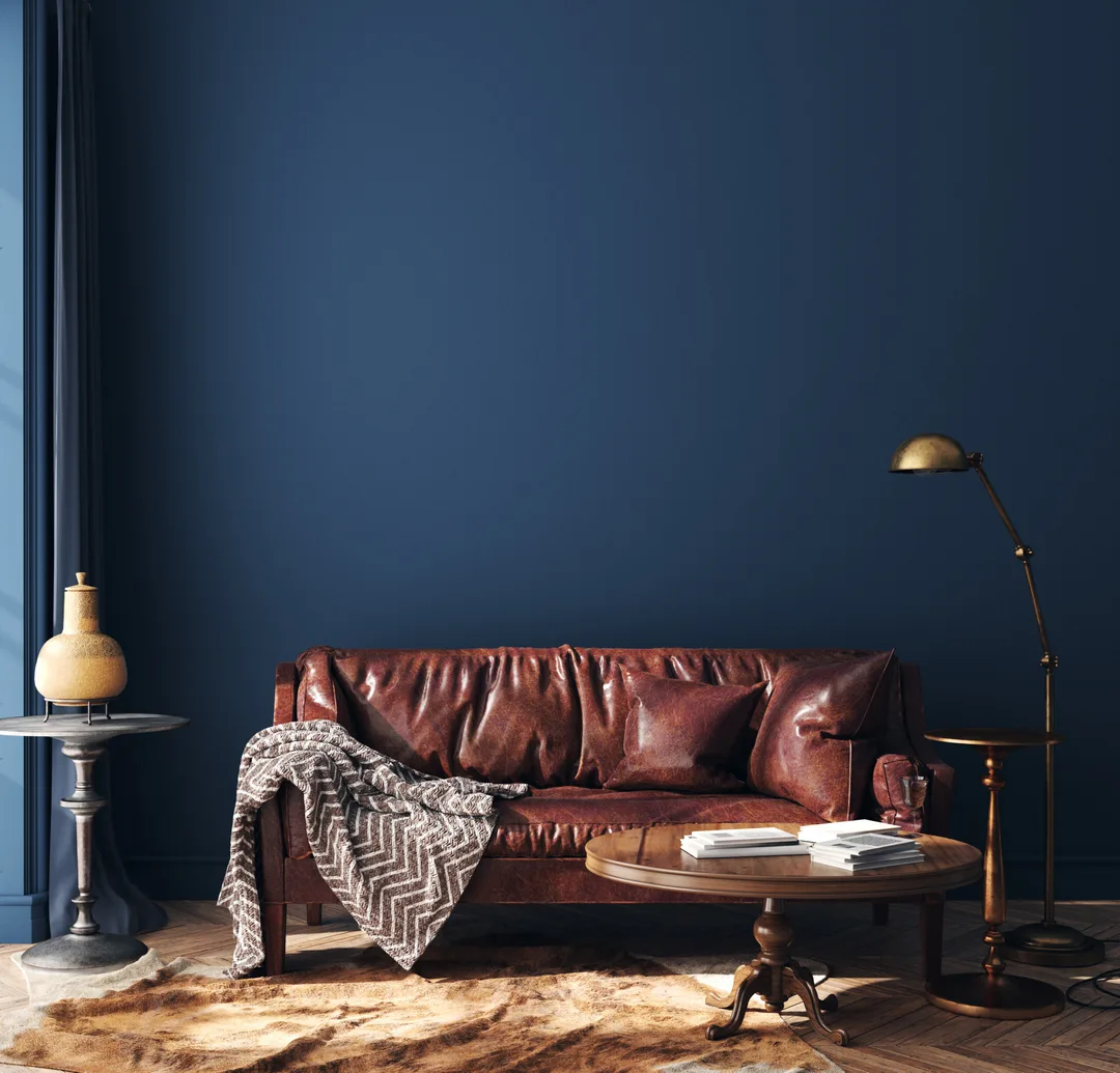 dark wall interior design