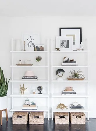 perimeter shelving bedroom storage ideas