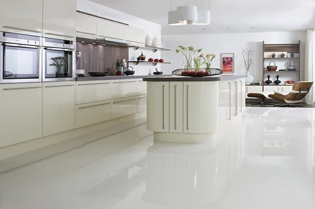 white laminate Kitchen Flooring ideas 2019