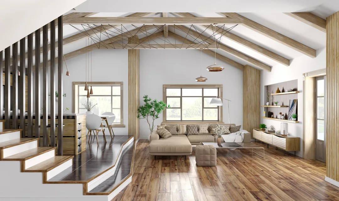 Modern interior design of house