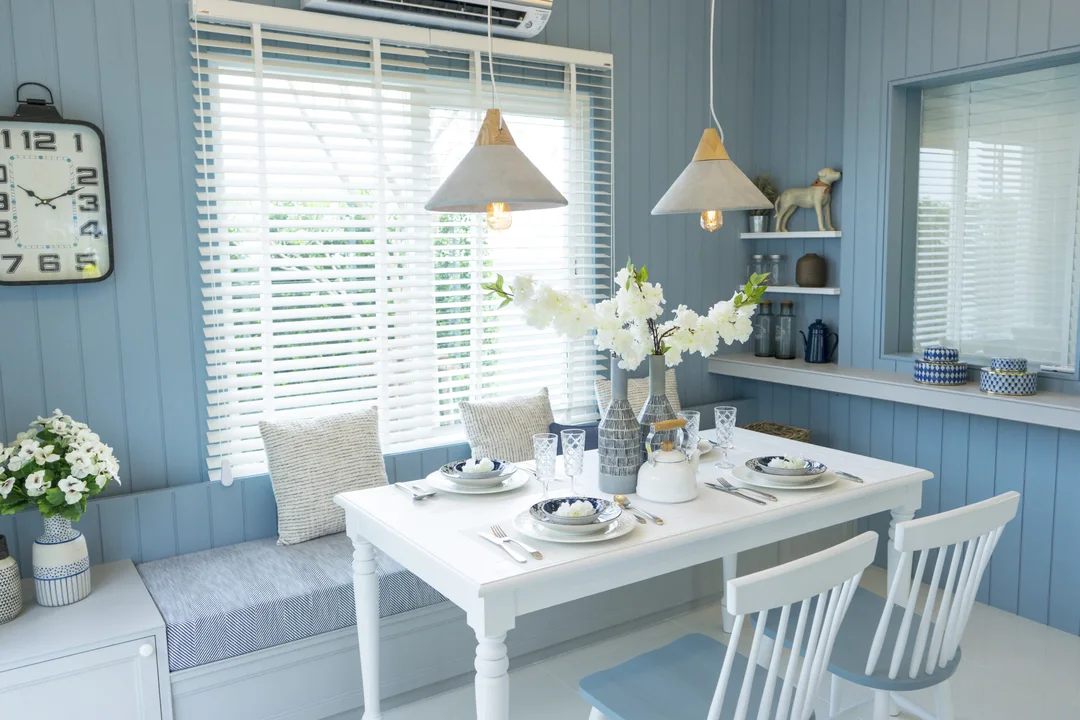 blue summer interior design