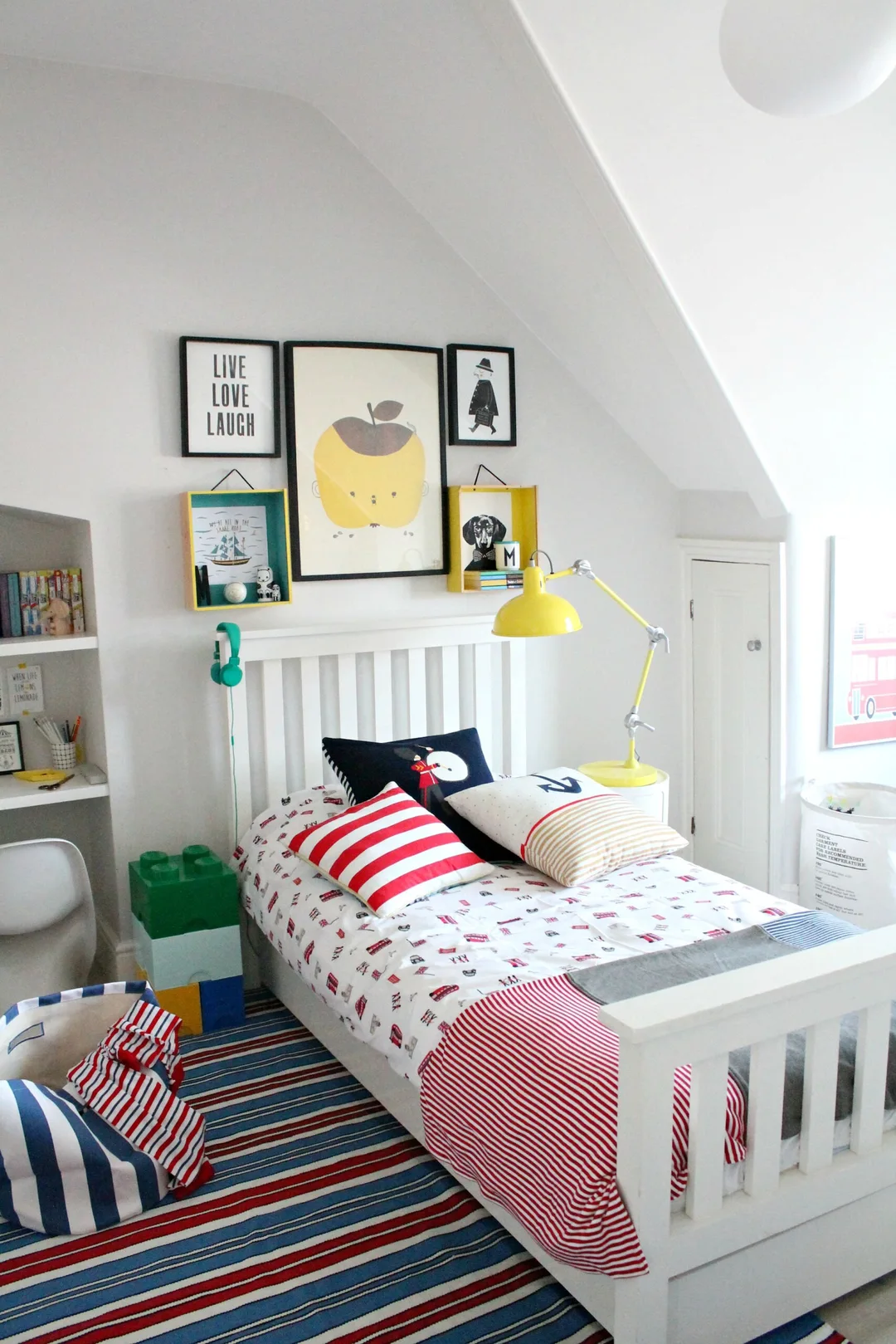 kids room gallery wall