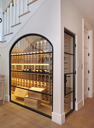 modern kitchen wall decor wine display