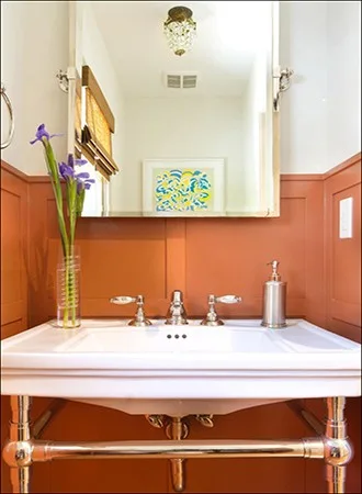 cinnamon bathroom paint colors