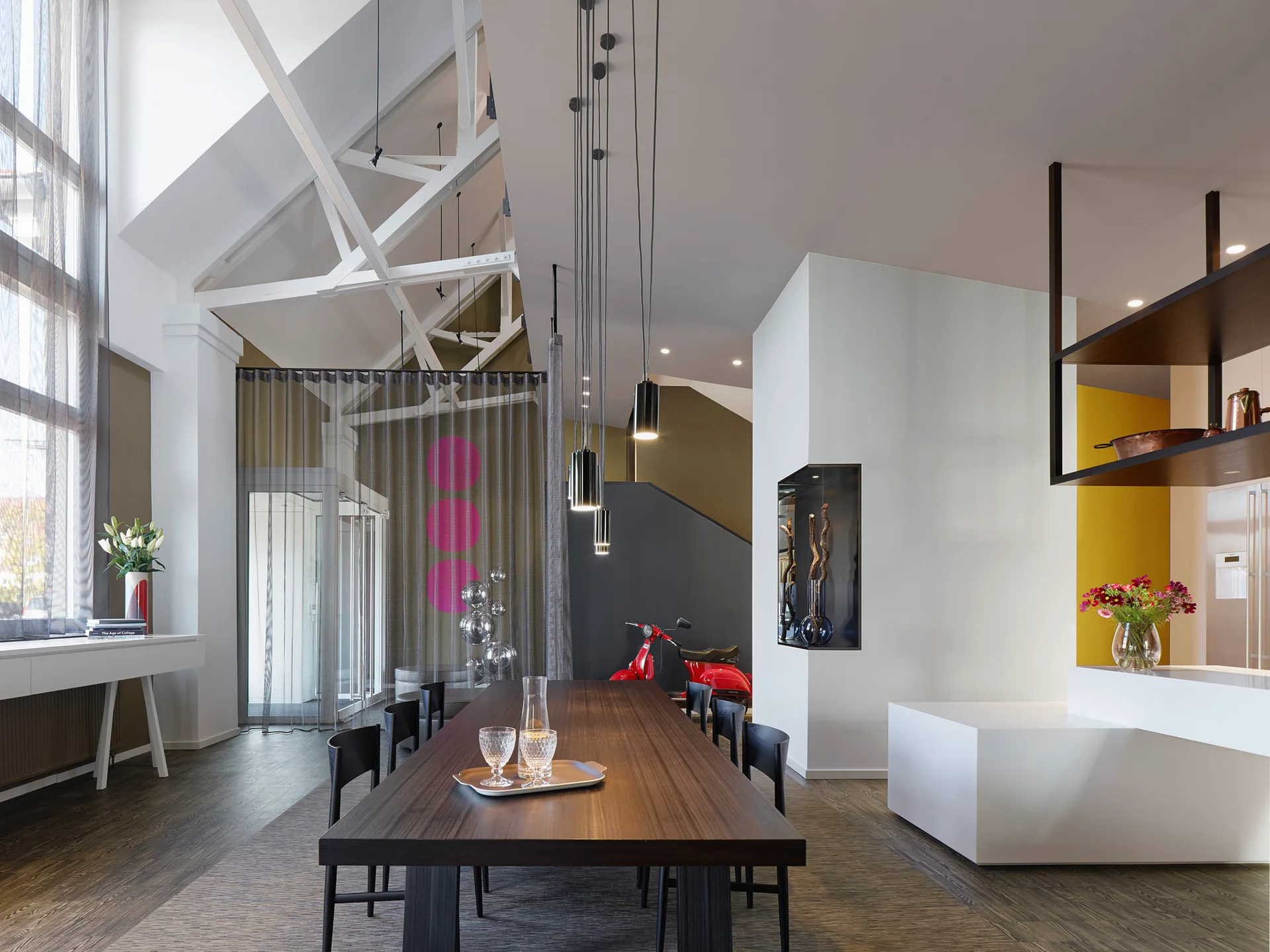 Loft ESN, Ippolito Fleitz Group, Table, Sofa, Windows, Chair