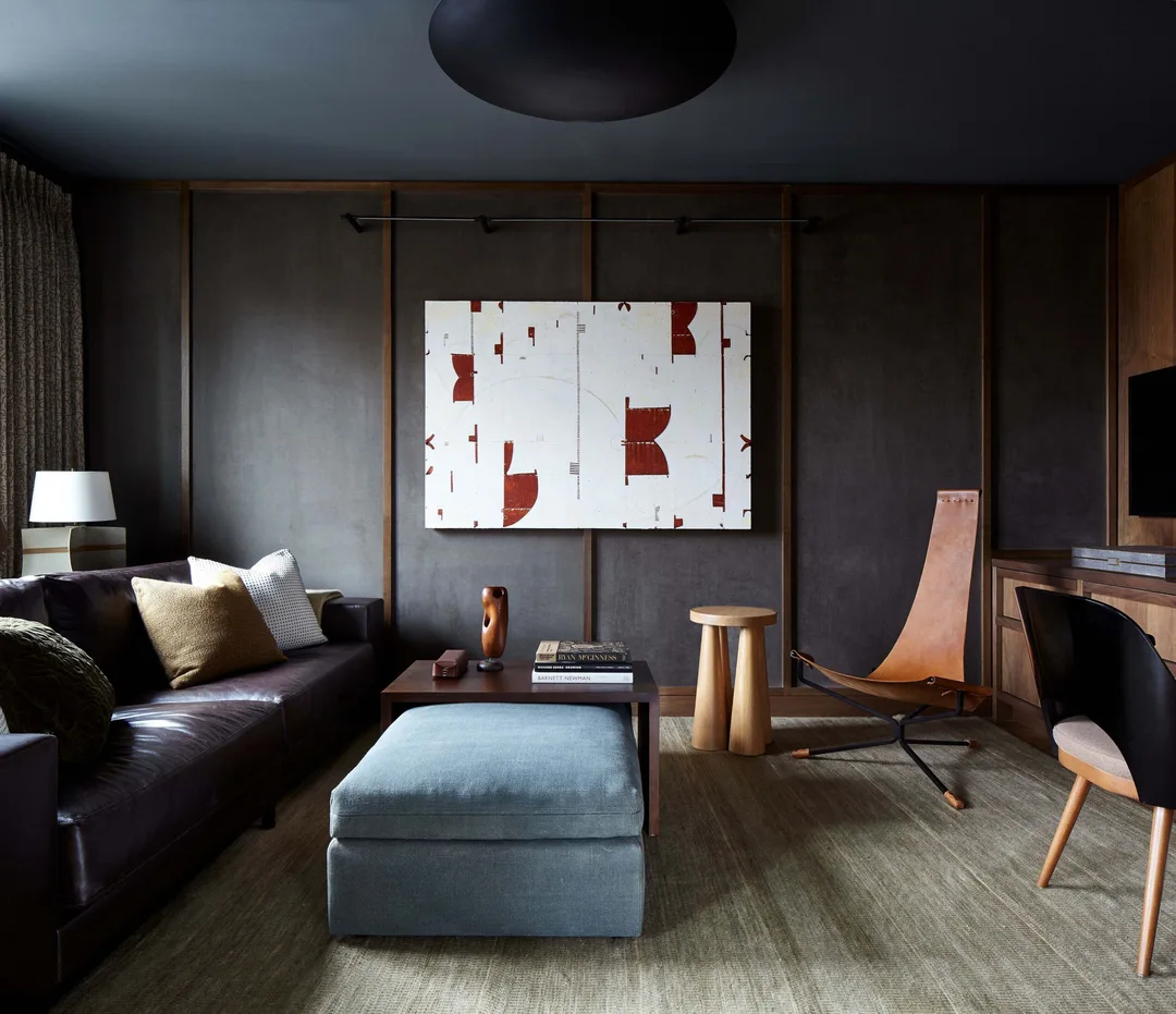 Room With Mixed Wood Color Shades
