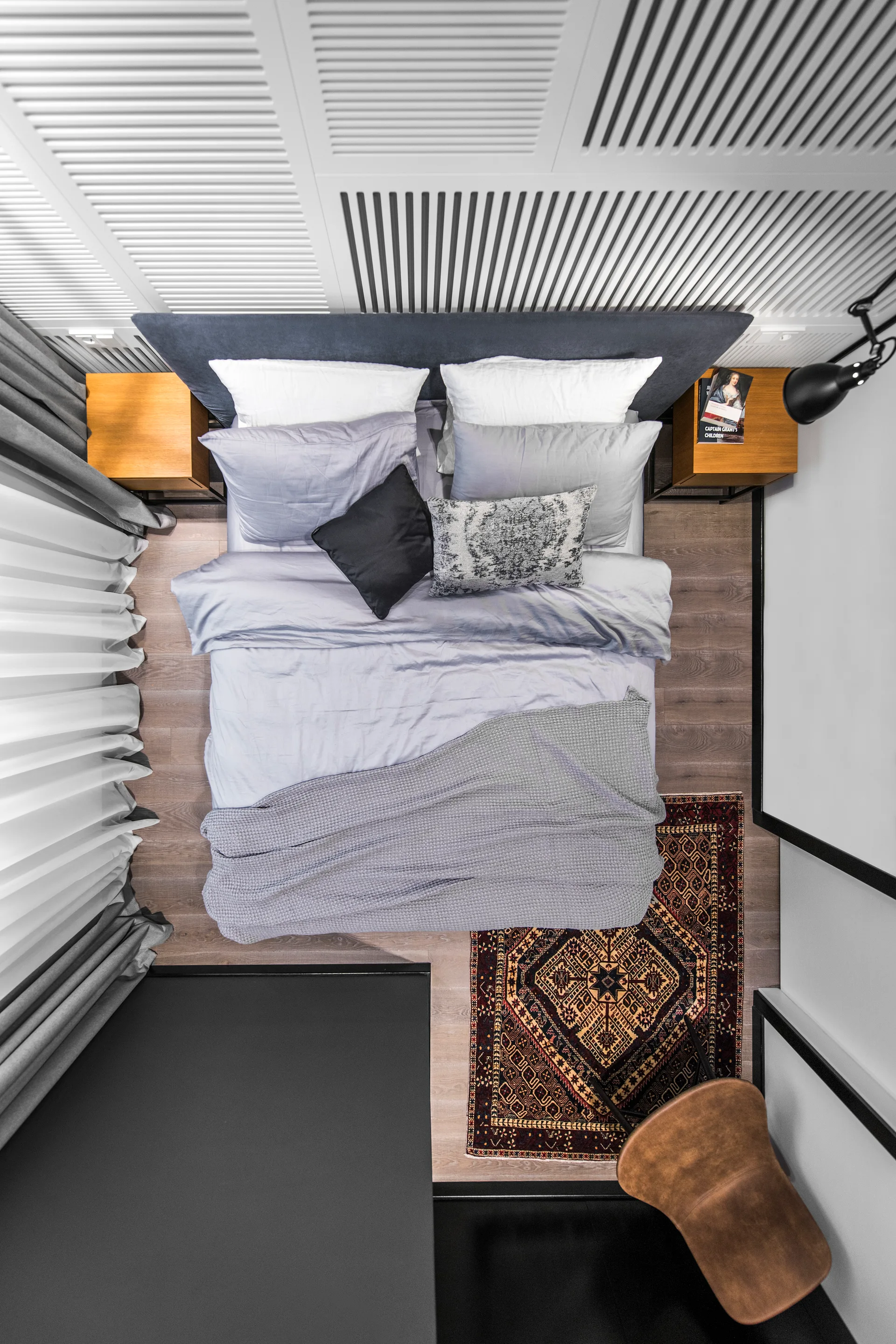 Cottage in Vilnius, Studio Interjero Architektura + Architect Indre Sunklodiene, Bedroom, Bed