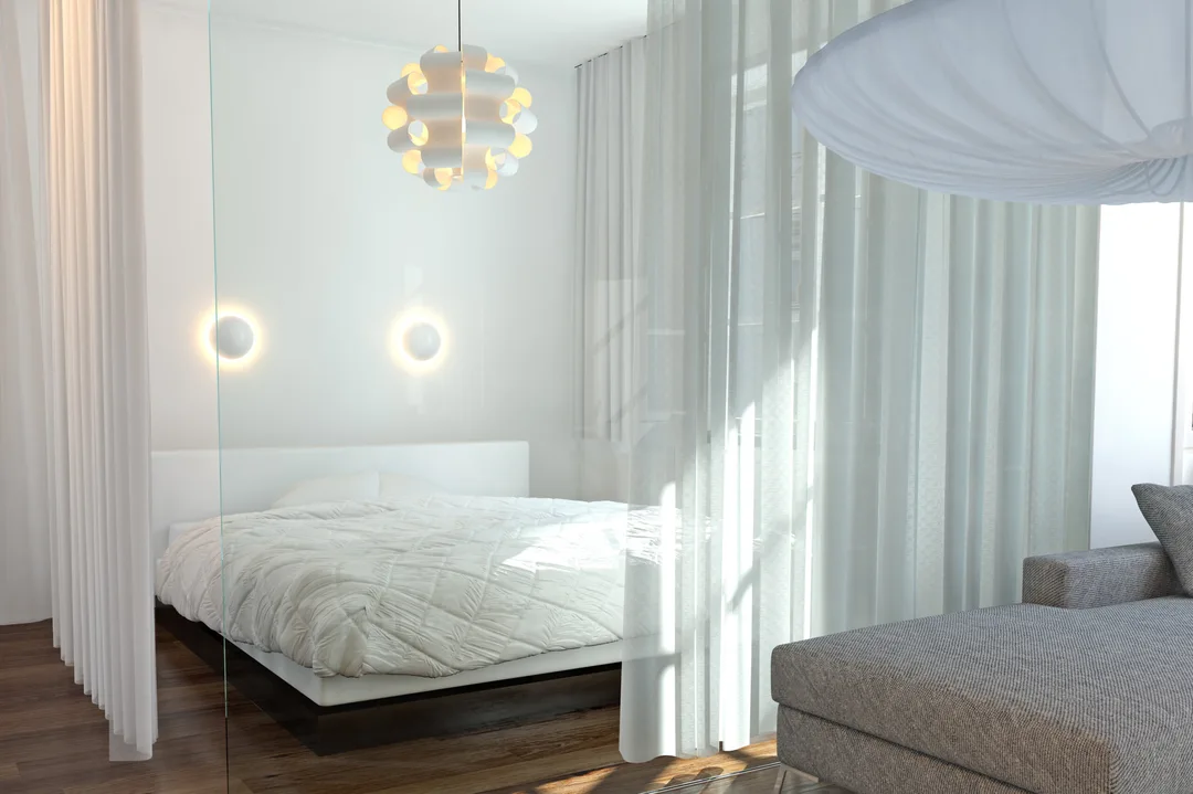 curtains as room division
