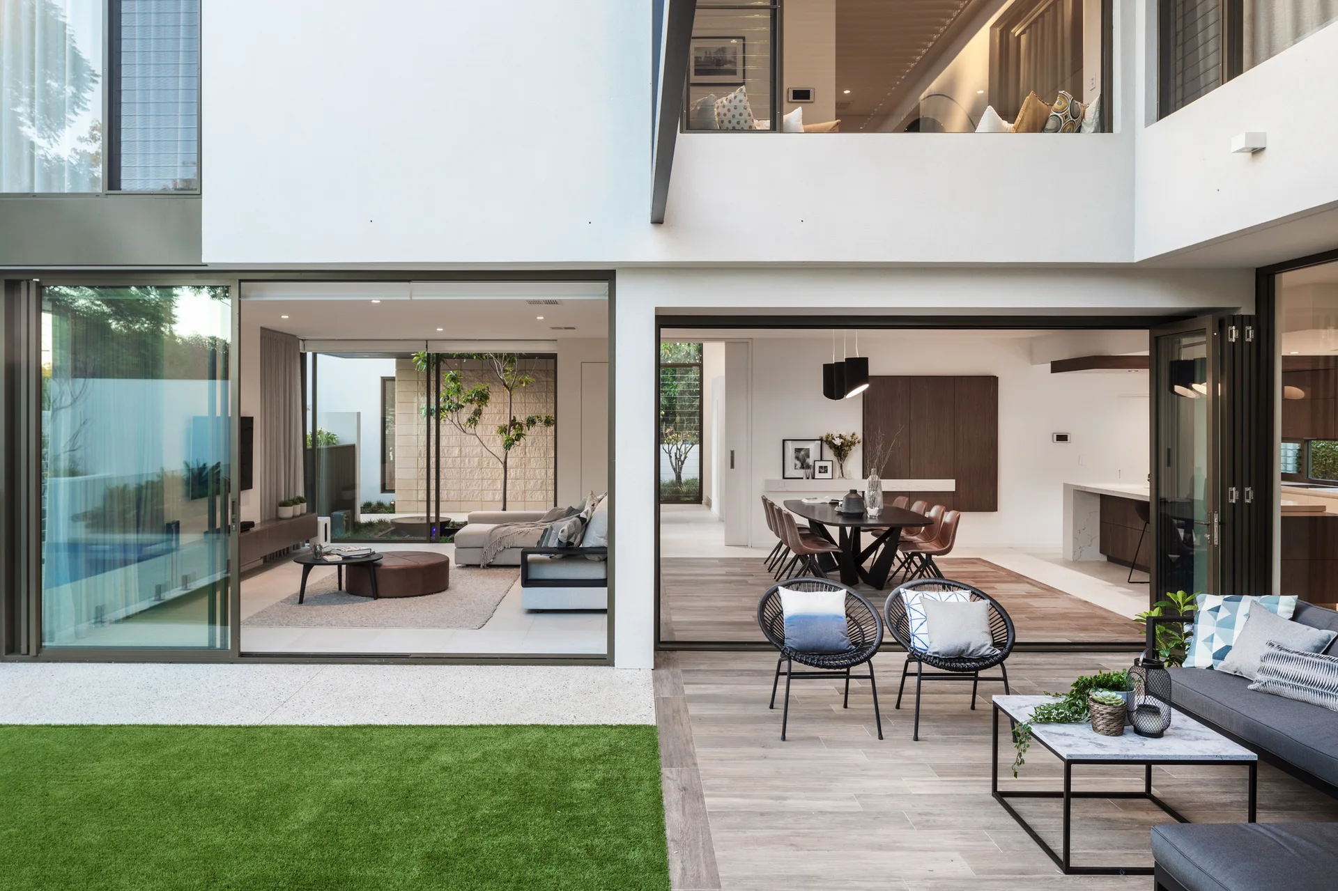 Barnard House, Daniel Lomma Design, Interior, Table, Chair, Windows, Facade