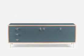 Classon Blue Matte Floating Sideboard