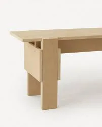 Muka Minimalist Wooden Bench