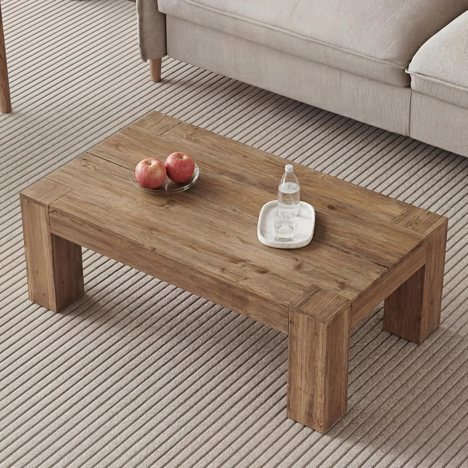 Rectangular Solid Wood Coffee Table