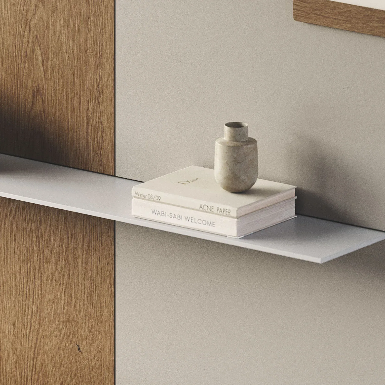 Tromso Minimalist Steel Floating Wall Shelf