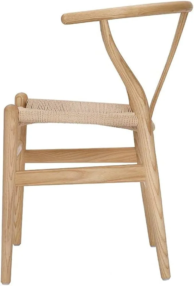Natural Wood Wishbone Dining Chair