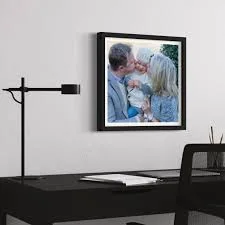 Black Square Framed Wall Art