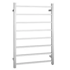 Polished Steel Heated Towel Rack