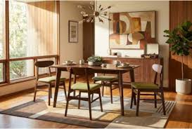 Kendyl Mid-Century Modern Rectangular Dining Table
