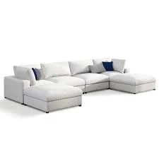 Modern White Modular Sectional Sofa