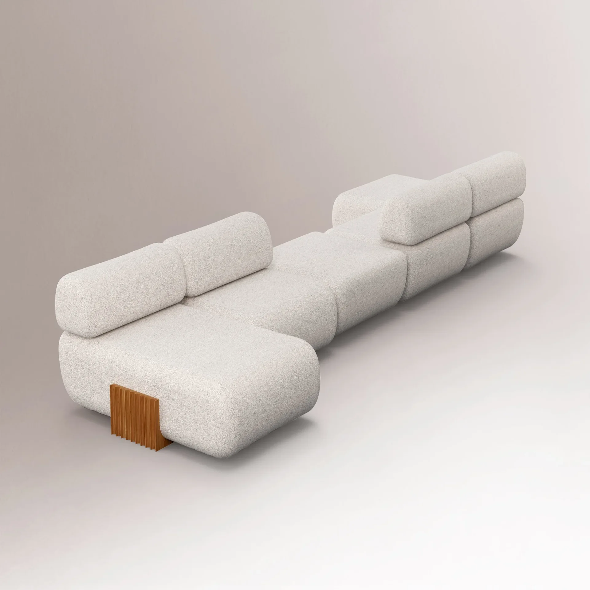Carmel Cream Boucle Modular Sofa