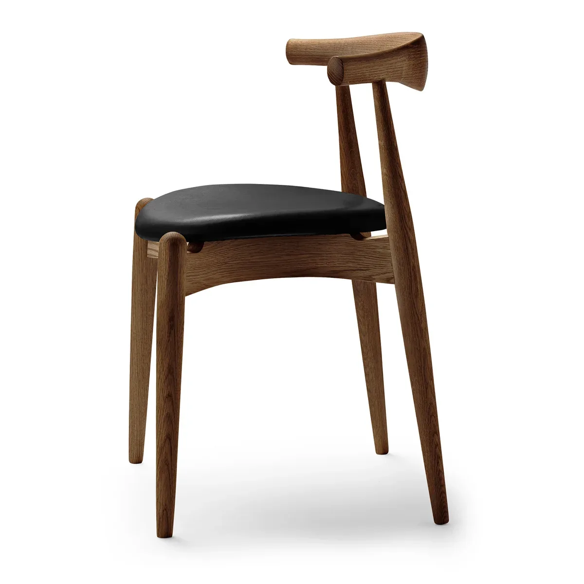 Oak Dining Chair with Leather Seat
