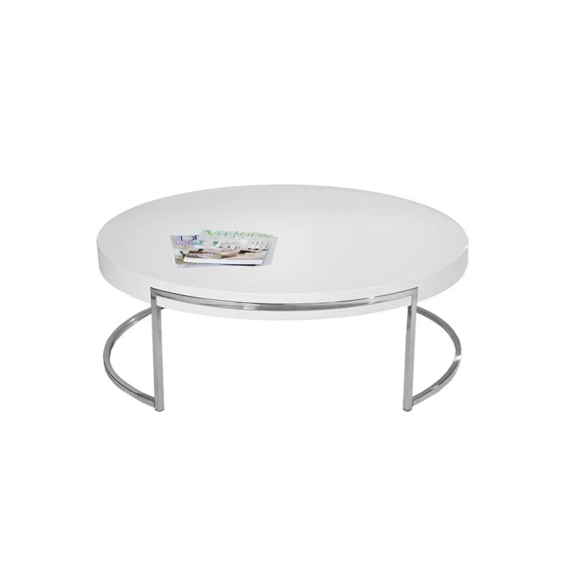 Round White Coffee Table