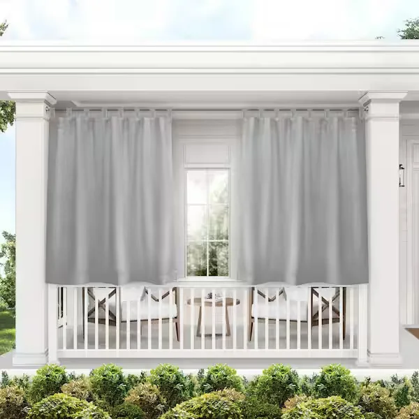 Cabana Solid Outdoor Curtain