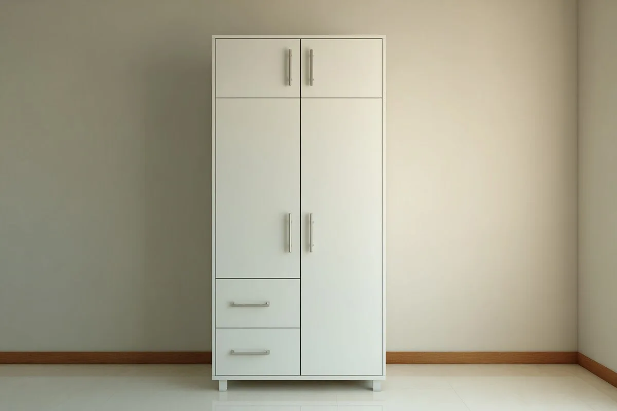 Modern White Wardrobe Cabinet