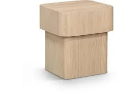 Rudi Modern Wooden Block Stool