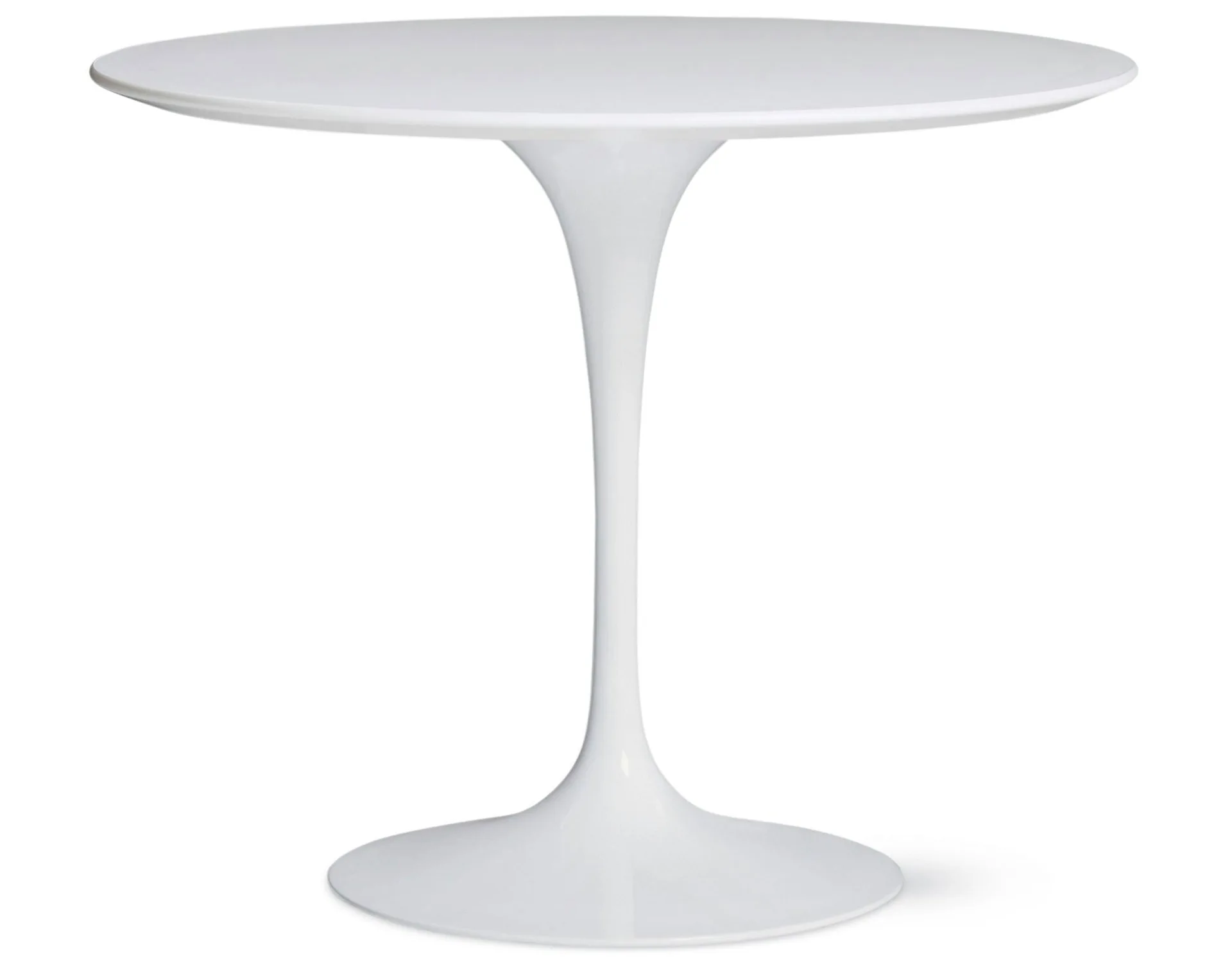 Saarinen White Round Pedestal Dining Table