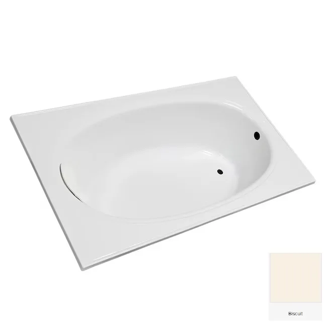 Laurel Mountain Everson Oval Acrylic Drop In Bathtub
