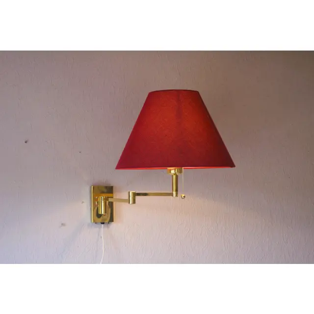 Vintage Brass Swing Arm Wall Sconce