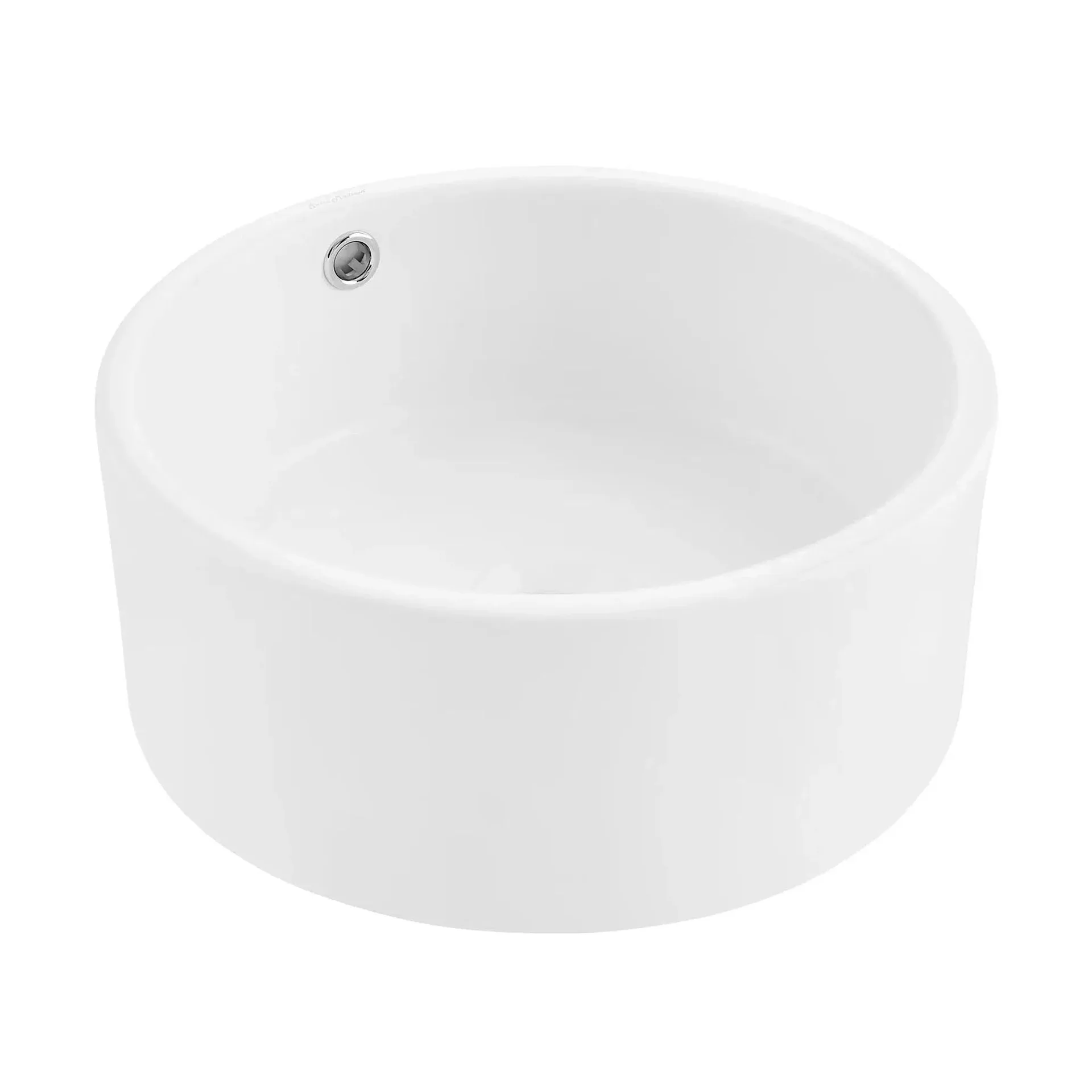 Swiss Madison Round White Ceramic Vessel Sink