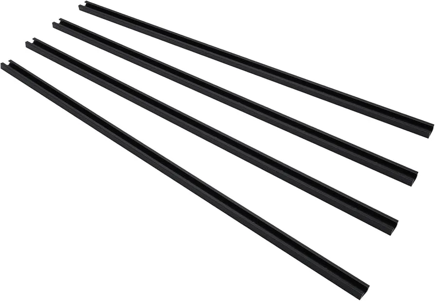 T-Track Black Aluminum Track Rail