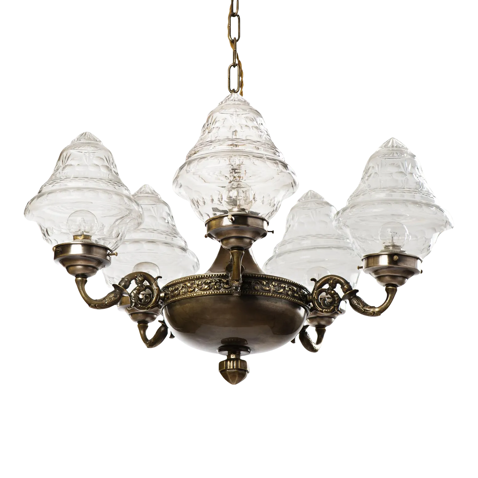 Antique Brass Chandelier
