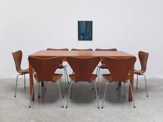 Mid-Century Modern Rectangular Dining Table