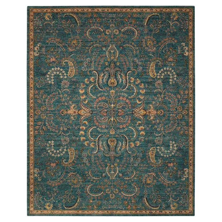 Nourison Traditional Floral Persian Area Rug