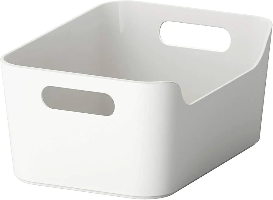 IKEA Variera Minimalist White Plastic Storage Bin