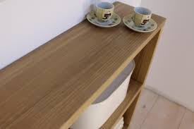 LANA Minimalist Low Wooden Shelving Unit