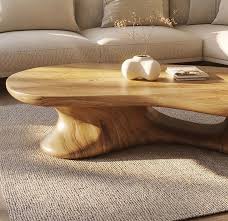 Organic Sculptural Wood Coffee Table