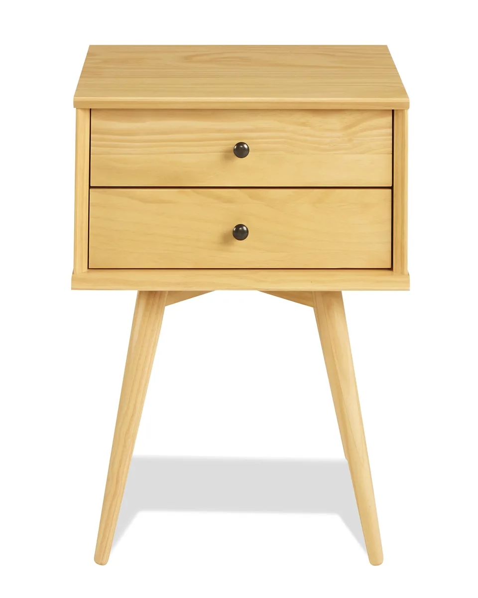 Mid-Century Modern Oak Nightstand