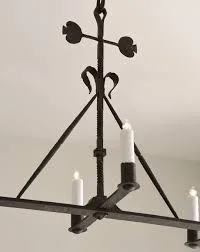 Mallorca Linear Wrought Iron Chandelier
