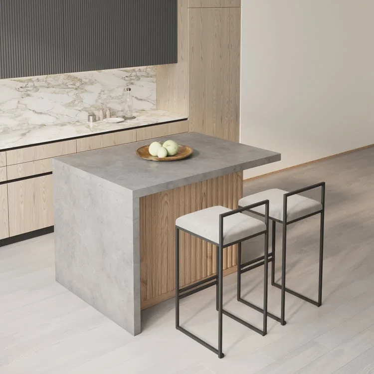 Modern Rectangular Kitchen Island