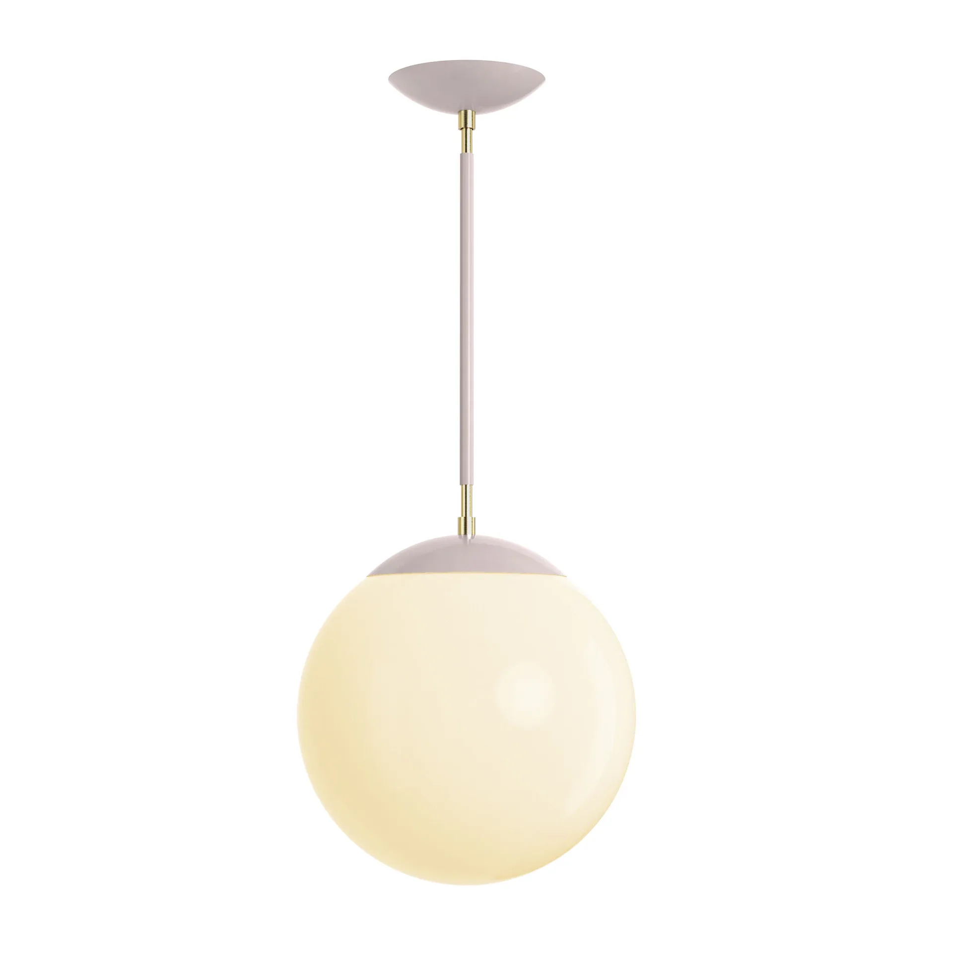 Matte Gray Globe Pendant Light
