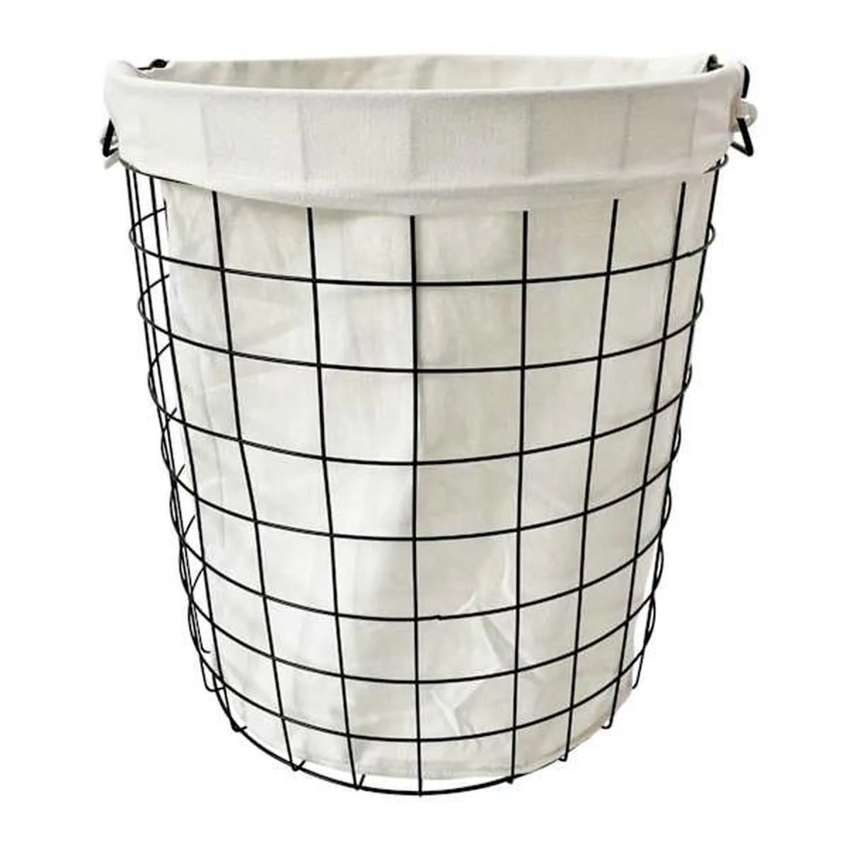 Black Wire Laundry Hamper